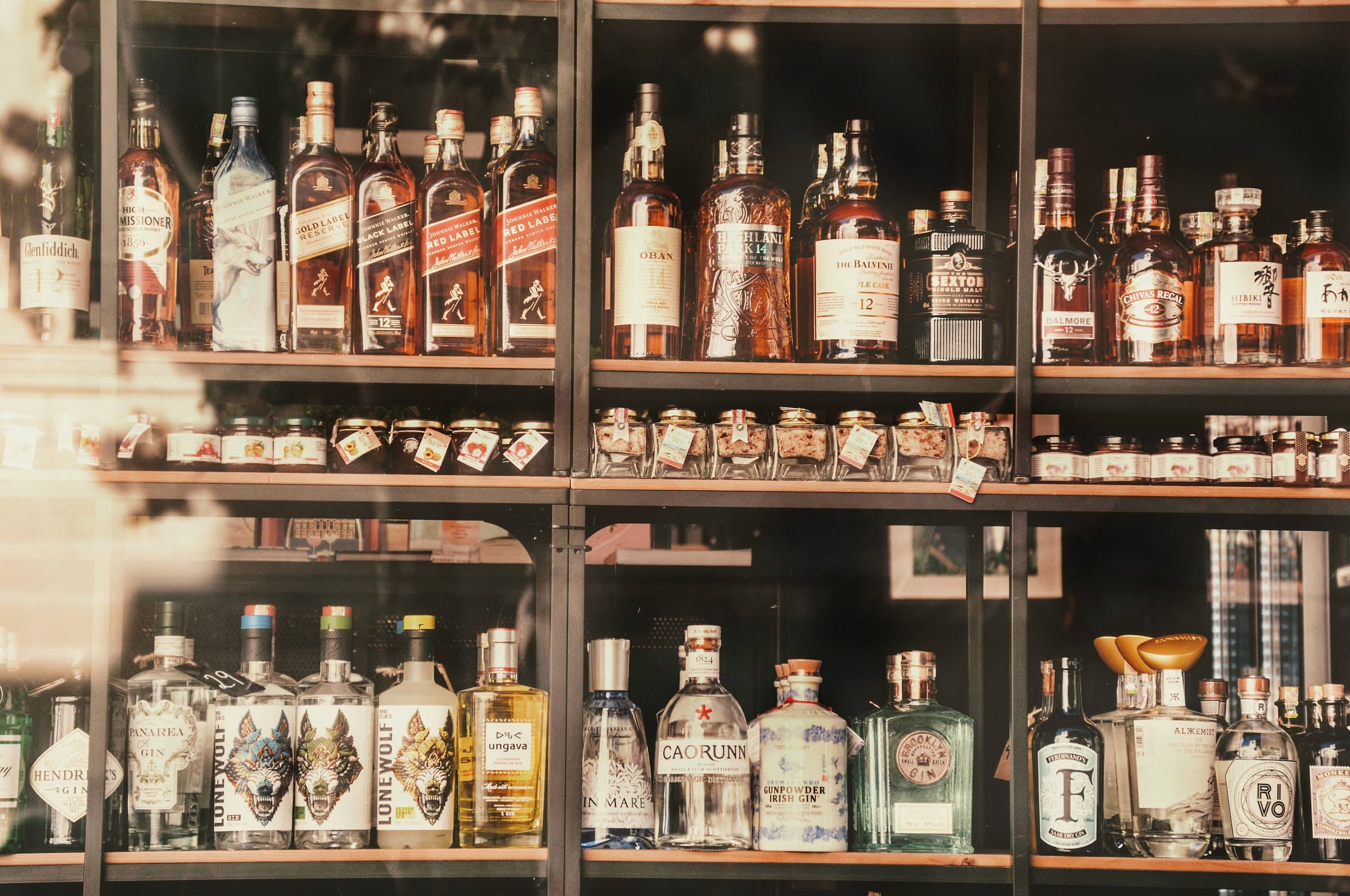 A curated selection of Chinese baijiu bottles