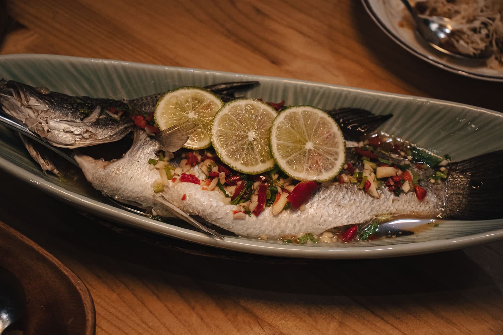 Steamed Whole Fish (清蒸鱼)
